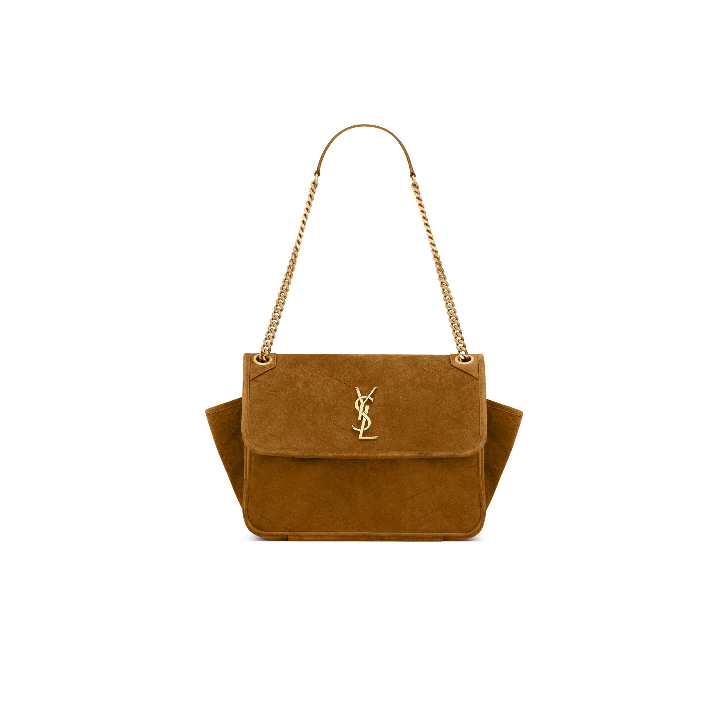YSL NIKI TRIPOUCH IN SUEDE 812943 (28*20.5*13.5cm)